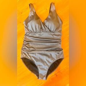 Boden Women's One-Piece Swimsuit in Gray